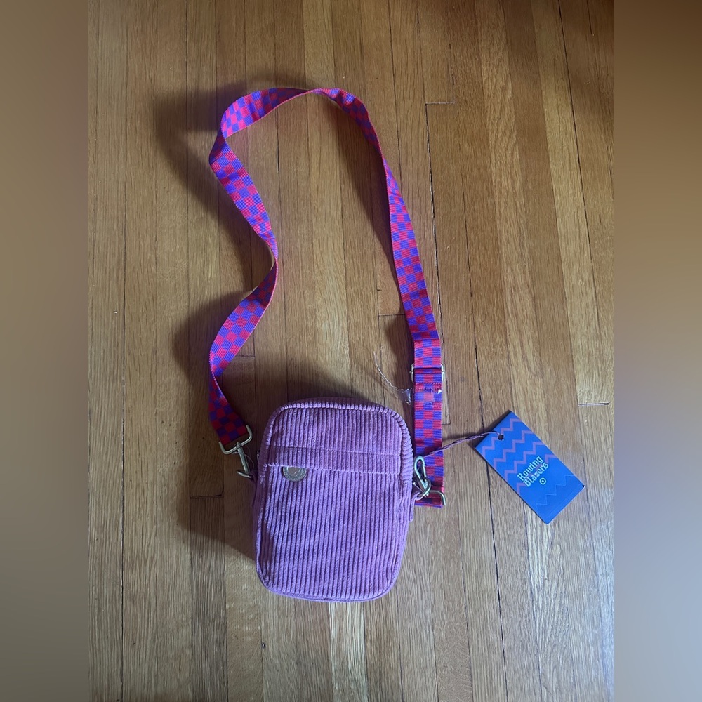 Rowing Blazers X Target Dusty Rose Corduroy Cross Body Bag, NWT